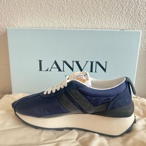 Lanvin Navy and Black Athletic Shoes